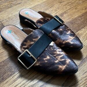 Baretraps Graycie Cheetah Print Mule Size 7.5